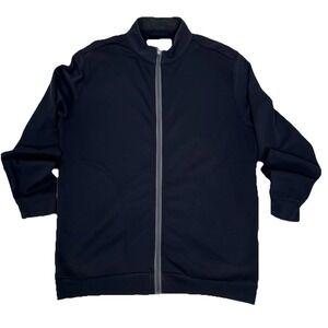 LINKSOUL John Ashworth & Co M Luxury Cotton Full Zip Sweatshirt Jacket Golf